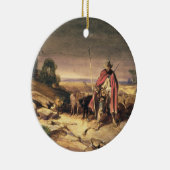 羊飼い(ペン及び茶色インク、w/c及びのリターン セラミックオーナメント (右)