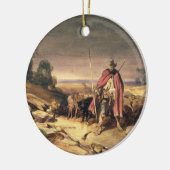 羊飼い(ペン及び茶色インク、w/c及びのリターン セラミックオーナメント (左)