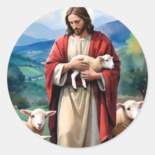 羊飼い ラウンドシール (正面)