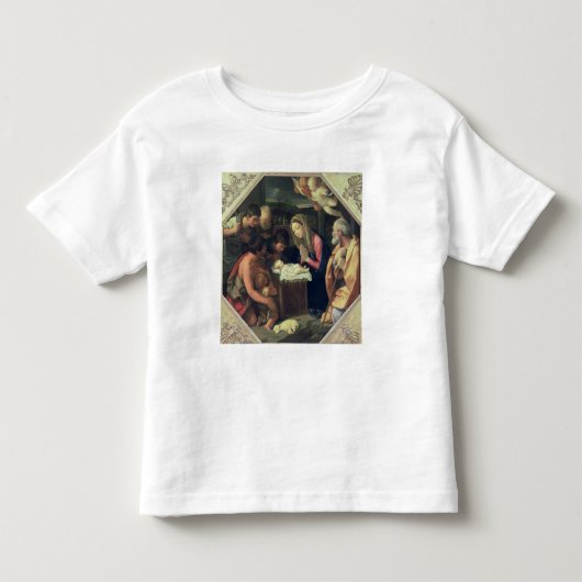羊飼い、c.1640-42の崇敬 トドラーTシャツ (正面)