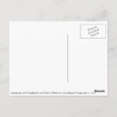 羊飼いby Fragonardの風景 ポストカード (裏面)