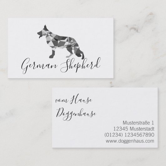 羊飼モダンい犬 名刺 (正面/裏面)