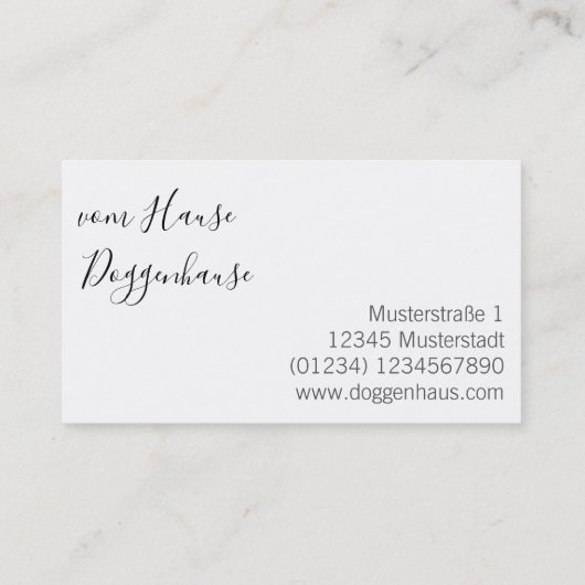 羊飼モダンい犬 名刺 (裏面)