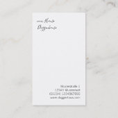 羊飼モダンい犬 名刺 (裏面)