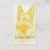 羊飼モダンい犬 名刺 (正面)