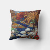 羊16インチX 16インチ装飾用クッション クッション (裏面)