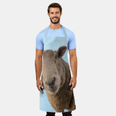 羊 エプロン (着用した状態)