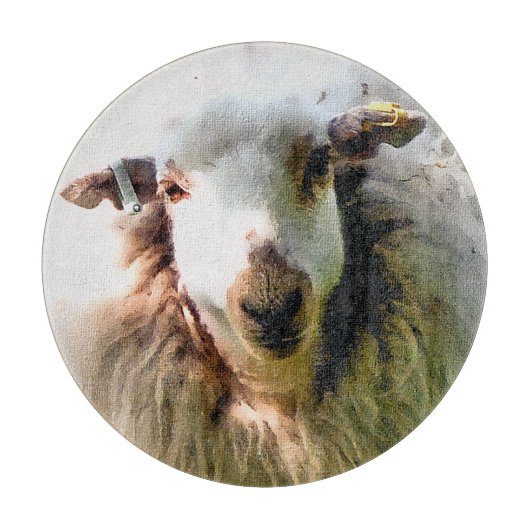 羊 カッティングボード (正面)