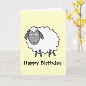 羊 カード (黄色い花)