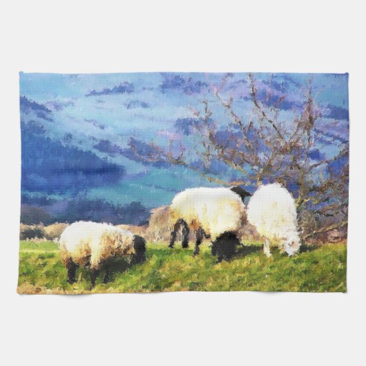 羊 キッチンタオル (横)