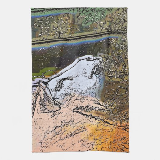 羊 キッチンタオル (縦)