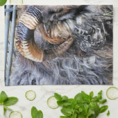 羊 キッチンタオル (折り畳み)