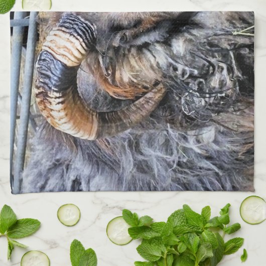 羊 キッチンタオル (折り畳み)