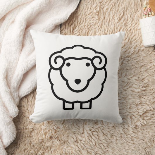 羊 クッション (ブランケット)