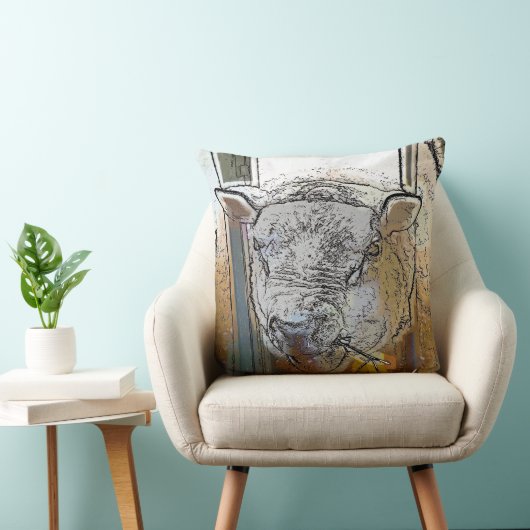 羊 クッション (椅子)