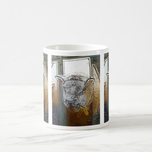 羊 コーヒーマグカップ (中央)