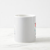 羊 サンタ ファーム ラスティック グレー 水彩 コーヒーマグカップ (中央)