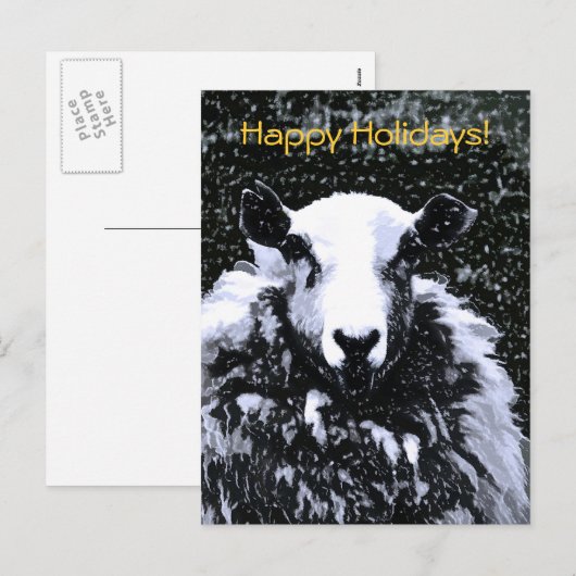 羊 シーズンポストカード (正面/裏面)