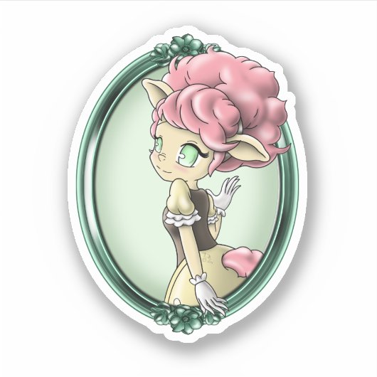 羊 シール (正面)