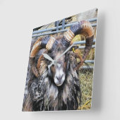 羊 スクエア壁時計 (傾斜)