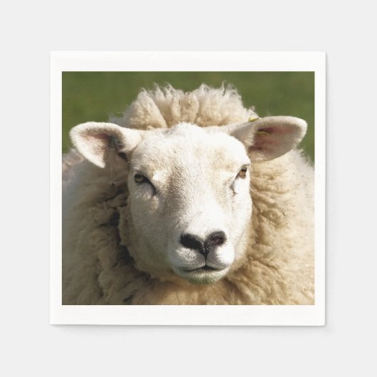 羊 スタンダードカクテルナプキン (正面)
