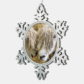 羊 スノーフレークピューターオーナメント (右)