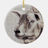 羊 セラミックオーナメント (裏面)