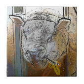 羊 タイル (正面)