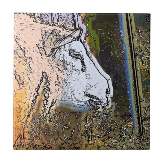 羊 タイル (正面)