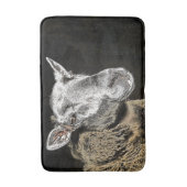 羊 バスマット (正面縦)