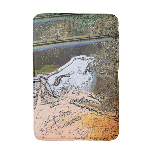 羊 バスマット (正面縦)