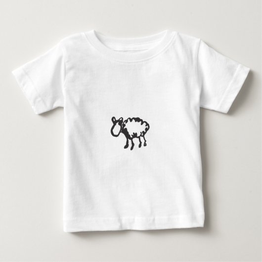 羊 ベビーTシャツ (正面)