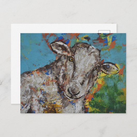 羊 ポストカード (正面/裏面)