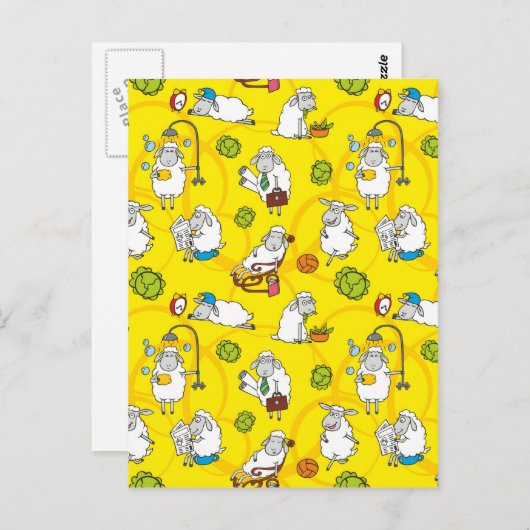 羊 ポストカード (正面/裏面)