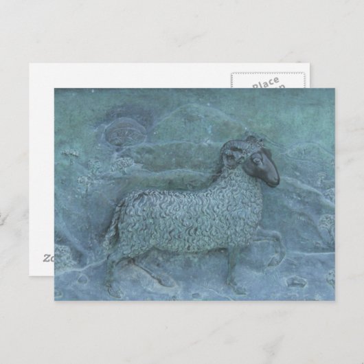 羊 ポストカード (正面/裏面)