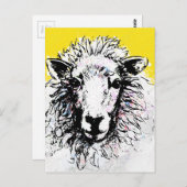 羊 ポストカード (正面/裏面)