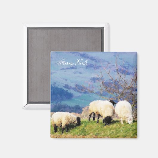 羊 マグネット (正面/裏面)