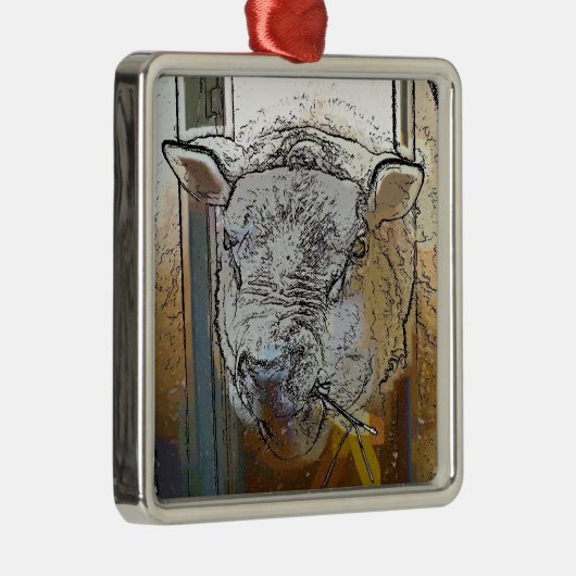 羊 メタルオーナメント (右)