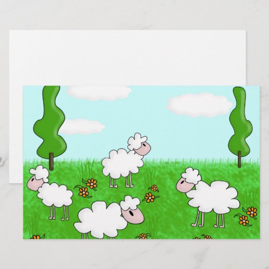 羊 便箋 (正面/裏面)