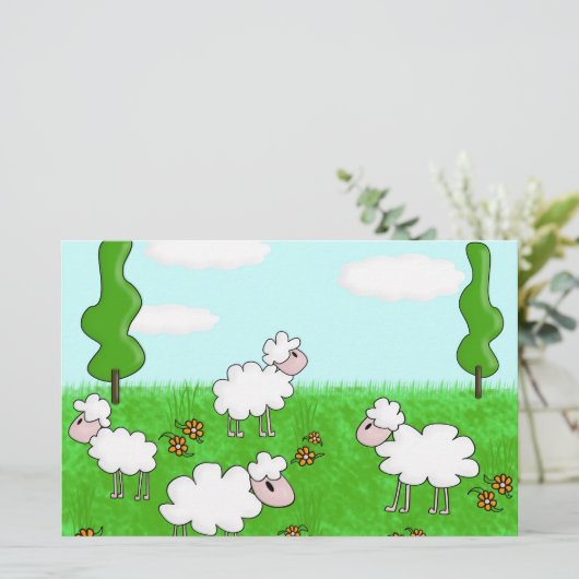 羊 便箋 (スタンド正面)