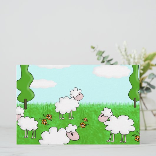 羊 便箋 (スタンド正面)