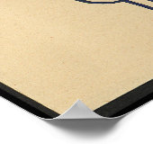 羊 – 古代カラフル書イラストレーション ポスター (角)