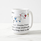 羊/子羊せん舌のツイスター詩 コーヒーマグカップ (正面右)