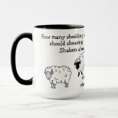 羊/子羊せん舌のツイスター詩 マグカップ (左)