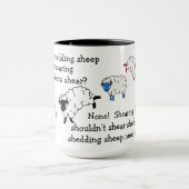 羊/子羊せん舌のツイスター詩 マグカップ (中央)