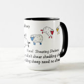 羊/子羊せん舌のツイスター詩 マグカップ (正面右)