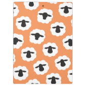 羊・繊維愛{任意の色} クリップボード (裏面)