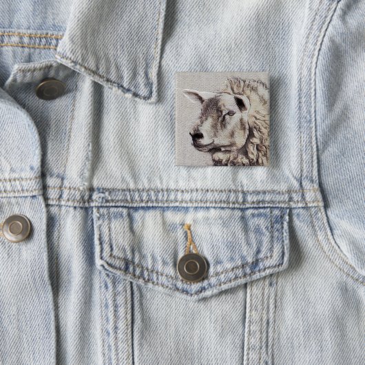 羊 缶バッジ (インサイチュ)