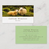 羊、農家、肉屋 名刺 (正面/裏面)