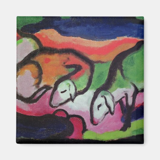 羊， 1912 マグネット (正面)